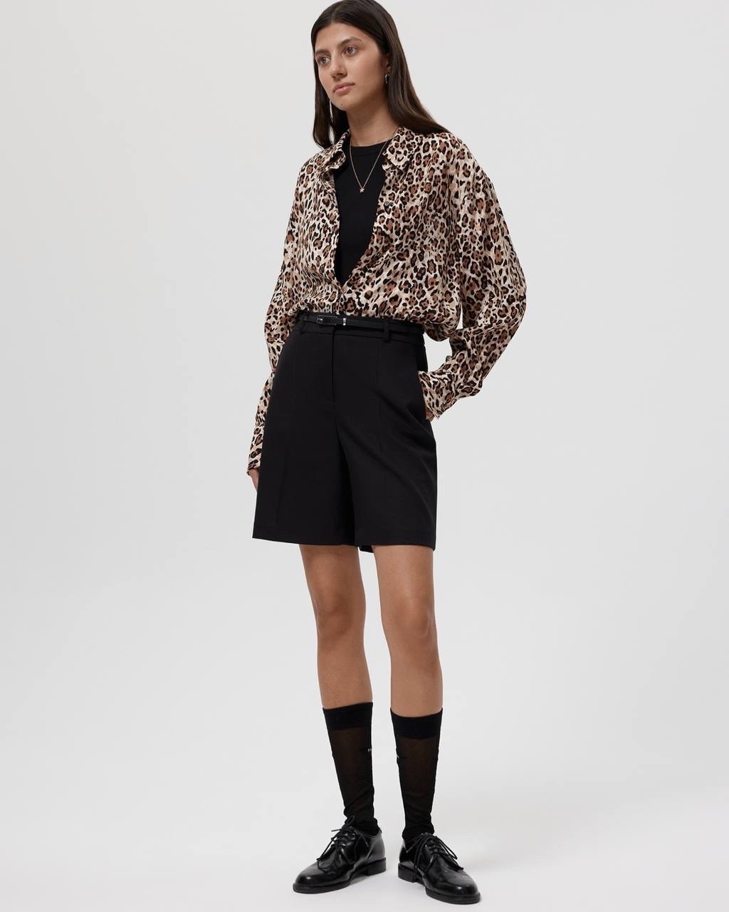 Блузка с леопардовым принтом
